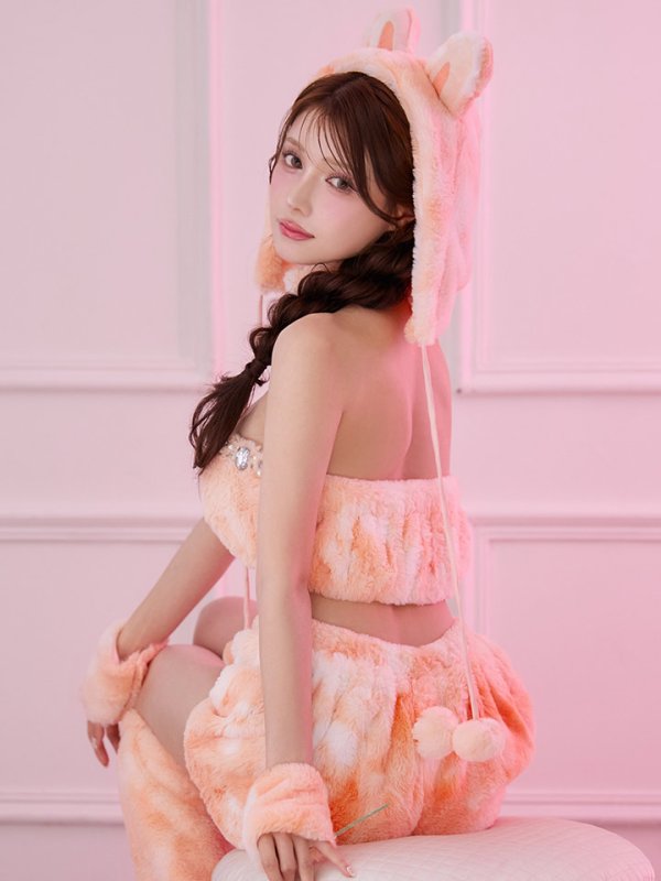 画像23: 【即日発送】【ハロウィン】パステルもこもこバニー【コスプレ7点セット】【フリーサイズ/6カラー】[OF03]