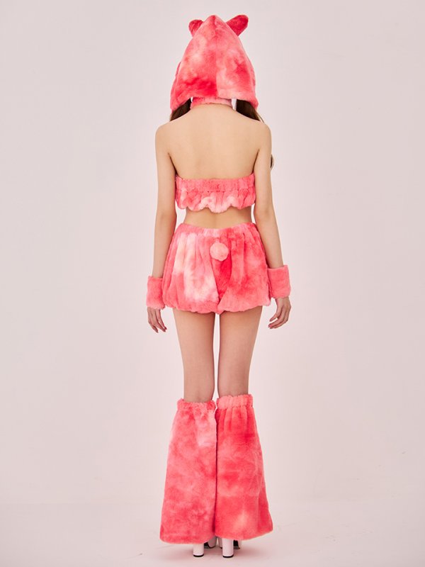 画像12: 【即日発送】【ハロウィン】パステルもこもこバニー【コスプレ7点セット】【フリーサイズ/6カラー】[HC03]