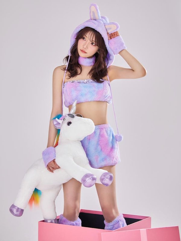 画像8: 【即日発送】【ハロウィン】パステルもこもこバニー【コスプレ7点セット】【フリーサイズ/6カラー】[HC03]