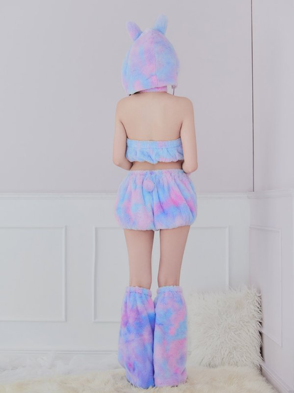 画像29: 【即日発送】【ハロウィン】パステルもこもこバニー【コスプレ7点セット】【フリーサイズ/6カラー】[HC03]