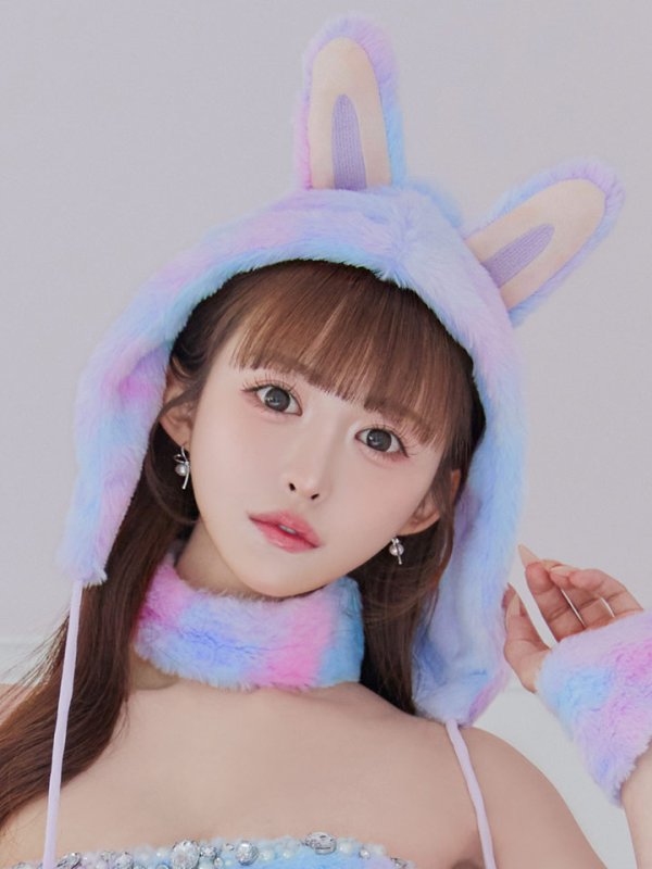 画像32: 【即日発送】【ハロウィン】パステルもこもこバニー【コスプレ7点セット】【フリーサイズ/6カラー】[HC03]