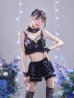 画像4: 【即日発送】【送料無料！】【サンリオ】クロミランジェリーセットアップルームウェア【S-L/1カラー】[HC02]ゆりにゃ着用 (4)