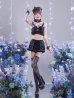 画像5: 【即日発送】【送料無料！】【サンリオ】クロミランジェリーセットアップルームウェア【S-L/1カラー】[HC02]ゆりにゃ着用 (5)
