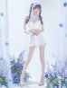 画像4: 【即日発送】【送料無料！】【サンリオ】シナモロールランジェリーセットアップルームウェア【S-L/1カラー】[HC02]ゆりにゃ着用 (4)