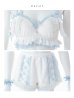 画像27: 【即日発送】【サンリオ】シナモロールランジェリーセットアップルームウェア【S-L/1カラー】[OF03] (27)