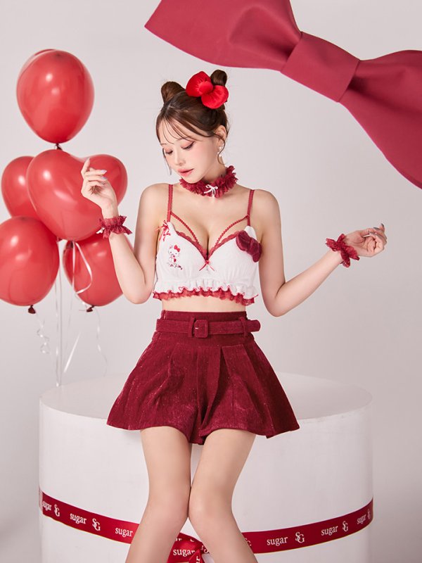 画像14: 【即日発送】【サンリオ】ハローキティランジェリーセットアップルームウェア【S-L/1カラー】[OF03]