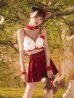 画像1: 【即日発送】【送料無料！】【サンリオ】ハローキティランジェリーセットアップルームウェア【S-L/1カラー】[HC02]ゆりにゃ着用 (1)