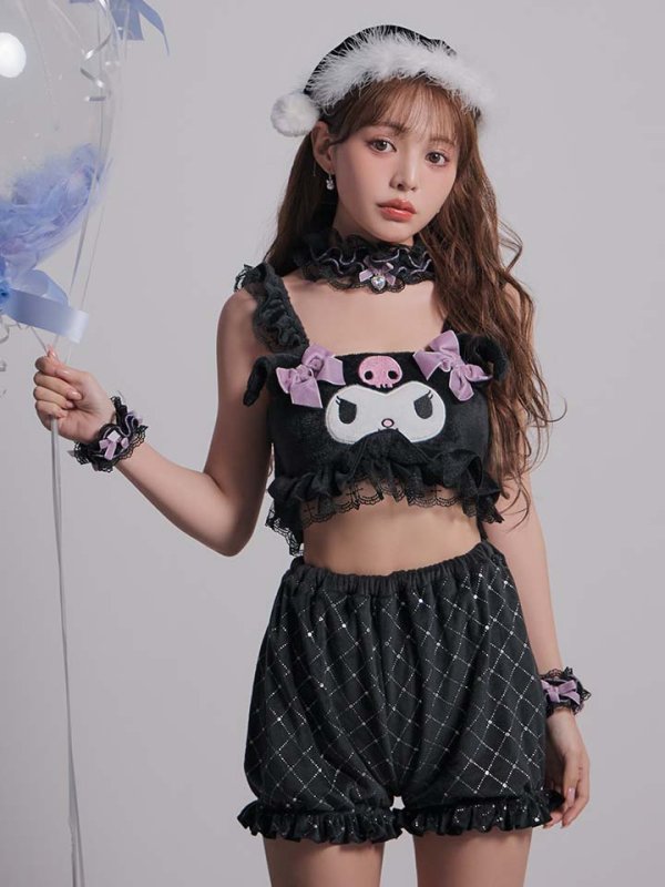 画像9: 【即日発送】【サンリオ】クロミセットアップルームウェア【S-L/1カラー】[OF03]