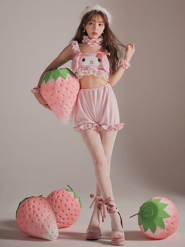 画像6: 【即日発送】【サンリオ】マイメロディセットアップルームウェア【S-L/1カラー】[OF03]