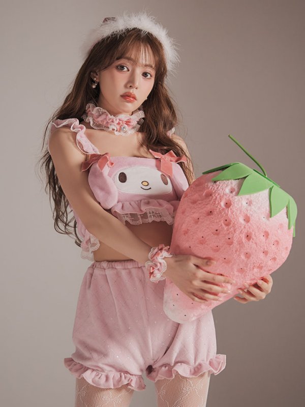 画像8: 【即日発送】【サンリオ】マイメロディセットアップルームウェア【S-L/1カラー】[OF03]