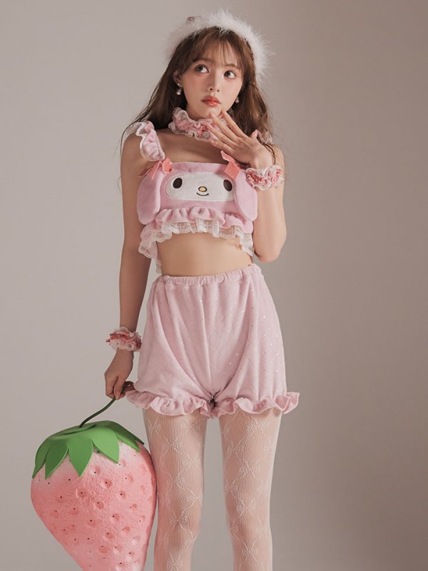 画像10: 【即日発送】【サンリオ】マイメロディセットアップルームウェア【S-L/1カラー】[OF03]