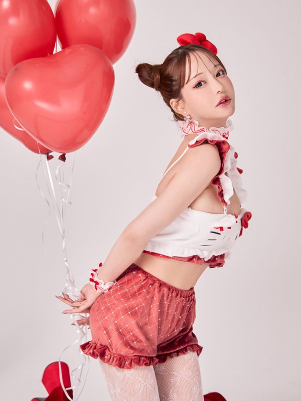 画像11: 【即日発送】【サンリオ】ハローキティキルティングセットアップルームウェア【S-L/1カラー】[OF03]