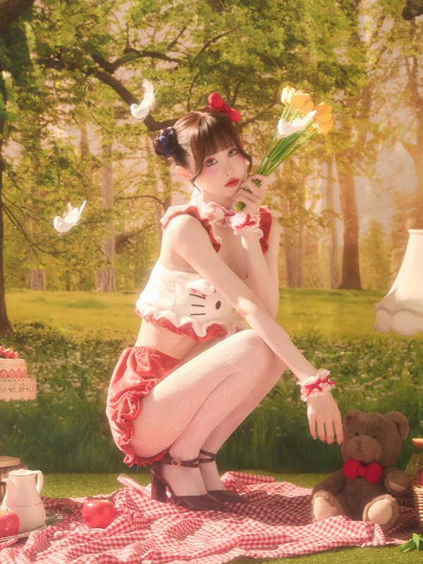 モデル：ゆりにゃ 身長162cm　着用サイズ：Sサイズ