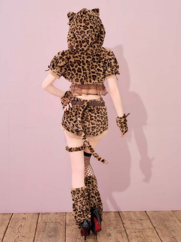 画像4: 【予約商品/10月上旬発送予定】【ハロウィンコスプレ15点セット】レオパドールフーディー【Malymoon/マリームーン】【フリーサイズ/1カラー】