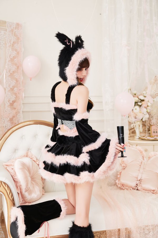 画像6: 【一部予約商品/10月上旬発送予定】【即日発送】【ハロウィンコスプレ10点セット】クロスシェリーファーバニー【Malymoon/マリームーン】【SM,MLサイズ/2カラー】