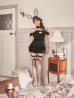 画像2: 【送料無料！】【ハロウィン】ストライプオフショルダー ティアードバニーフリルリボン【コスプレ6点SET】【XS-Mサイズ】【予約/9月下旬発送予定】[OF03]三上悠亜着用 (2)