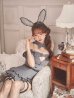 画像16: 【送料無料！】【ハロウィン】ストライプオフショルダー ティアードバニーフリルリボン【コスプレ6点SET】【XS-Mサイズ】【予約/9月下旬発送予定】[OF03]三上悠亜着用 (16)