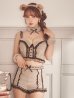 画像1: 【送料無料！】【ハロウィン】ふわもこベアガールコスプレセット【コスプレ6点SET】【XS-Mサイズ】【予約/9月下旬発送予定】[OF03]三上悠亜着用 (1)