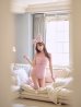 ピンク　モデル：三上悠亜　身長：159cm　着用サイズ：Sサイズ