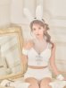 画像8: 【送料無料！】【ハロウィン】ふわもこリボンバニーコスプレ【コスプレ6点SET】【XS-Mサイズ】【予約/9月下旬発送予定】[OF03]あずもか着用 (8)