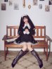 画像2: 【送料無料！】【ハロウィン】ゴシックシスターフレアスカートコスプレ【コスプレ3点SET】【S-XLサイズ】[OF03]吉木千沙都（ちぃぽぽ）着用 (2)
