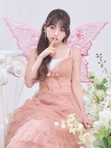 【送料無料！】【ハロウィン】妖精ティアードワンピース【コスプレ2点SET】【S-XLサイズ】【予約/9月下旬発送予定】[OF03]吉木千沙都（ちぃぽぽ）着用