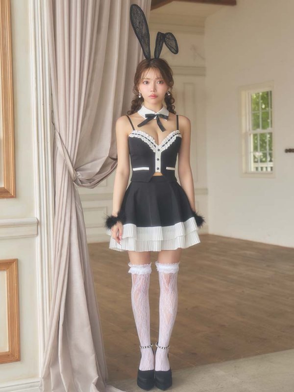 画像4: 【即日発送】【送料無料！】【ハロウィン】クラシカルバニーセットアップ【コスプレ7点SET】【XS-Mサイズ】[OF04]