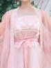 画像14: 【送料無料！】【ハロウィン】ピンク花刺繍ロングシフォン漢服セット/ブルーグラデーション花刺繍ロングシフォン漢服セット【Fサイズ】【一部予約/8月下旬発送予定】[OF03] (14)