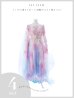 画像35: 【一部予約商品/8月下旬発送予定】【送料無料！】【ハロウィン】ピンク×ブルー花刺繍ロングシフォン漢服セット【コスプレ4点SET】【Fサイズ】[OF03]三上悠亜着用 (35)