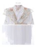 画像10: 【送料無料！】【ハロウィン】ホワイト×ゴールド刺繍ロング漢服【コスプレ6点SET】【Fサイズ】[OF03]今井暖大着用 (10)