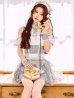 画像1: 【即日発送】 【ハロウィン】リボンブーケメイド【Malymoon/マリームーン 【コスプレ4点セット】【フリーサイズ/2カラー】[OF04] (1)