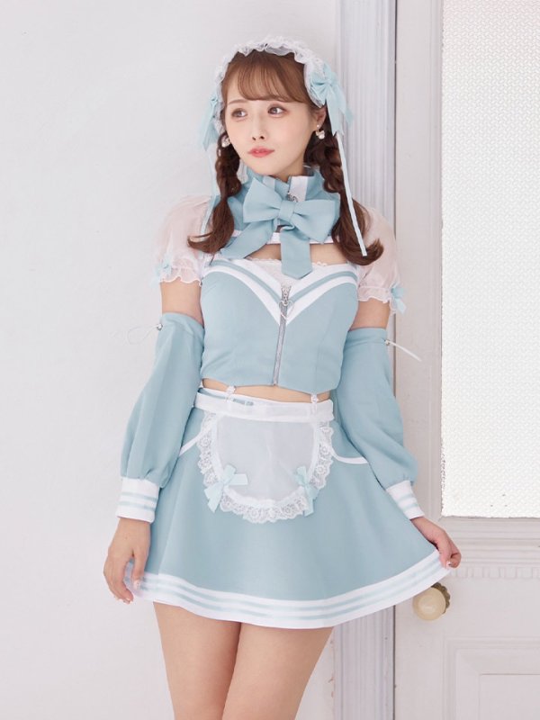 画像13: 【即日発送！】【sugar nine×マリームーンコラボ】 【ハロウィン】マリームーンコラボジャージメイド 【コスプレ8点セット】 【XS-Lサイズ/2カラー】[HC03]