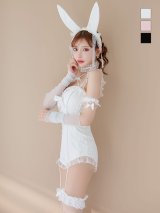 【即日発送】【送料無料！】【マリームーンコラボ】【ハロウィン】2wayハーネスネックバニー【コスプレ6点セット】【XS-Lサイズ/3カラー】[OF03]