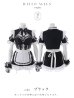 画像24: 【送料無料！】【ハロウィン】リボンヘッドレースアップゴシックメイドコスプレ【コスプレ5点SET】【XS-Lサイズ】【予約/10月上旬発送予定】[OF03]三上悠亜着用 (24)