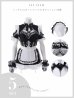 画像27: 【送料無料！】【ハロウィン】リボンヘッドレースアップゴシックメイドコスプレ【コスプレ5点SET】【XS-Lサイズ】【予約/10月上旬発送予定】[OF03]三上悠亜着用 (27)