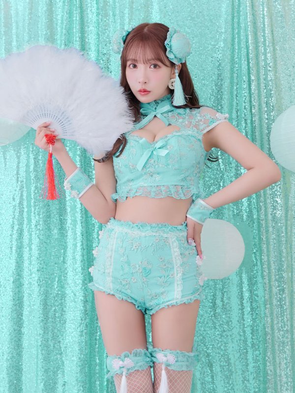 画像10: 【ハロウィン】【sugar nine×マリームーンコラボ】 マリームーンコラボセットアップチャイナ 【コスプレ5点セット】【XS-Mサイズ/4カラー】[OF04]