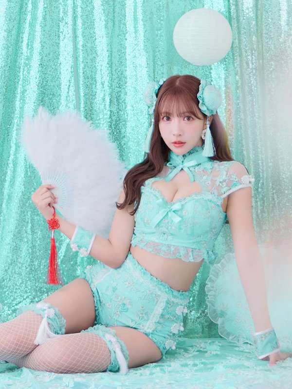 画像14: 【ハロウィン】【sugar nine×マリームーンコラボ】 マリームーンコラボセットアップチャイナ 【コスプレ5点セット】【XS-Mサイズ/4カラー】[OF04]