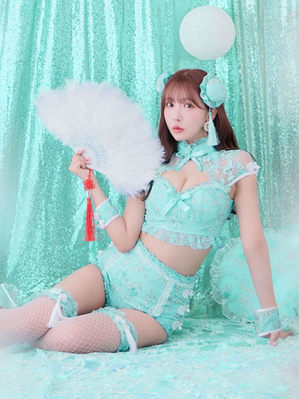 画像15: 【ハロウィン】【sugar nine×マリームーンコラボ】 マリームーンコラボセットアップチャイナ 【コスプレ5点セット】【XS-Mサイズ/4カラー】[OF04]