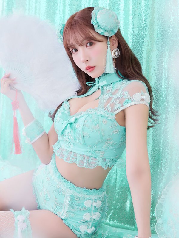 画像18: 【ハロウィン】【sugar nine×マリームーンコラボ】 マリームーンコラボセットアップチャイナ 【コスプレ5点セット】【XS-Mサイズ/4カラー】[OF04]