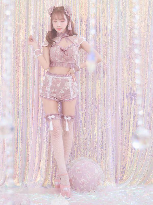 画像32: 【ハロウィン】【sugar nine×マリームーンコラボ】 マリームーンコラボセットアップチャイナ 【コスプレ5点セット】【XS-Mサイズ/4カラー】[OF04]