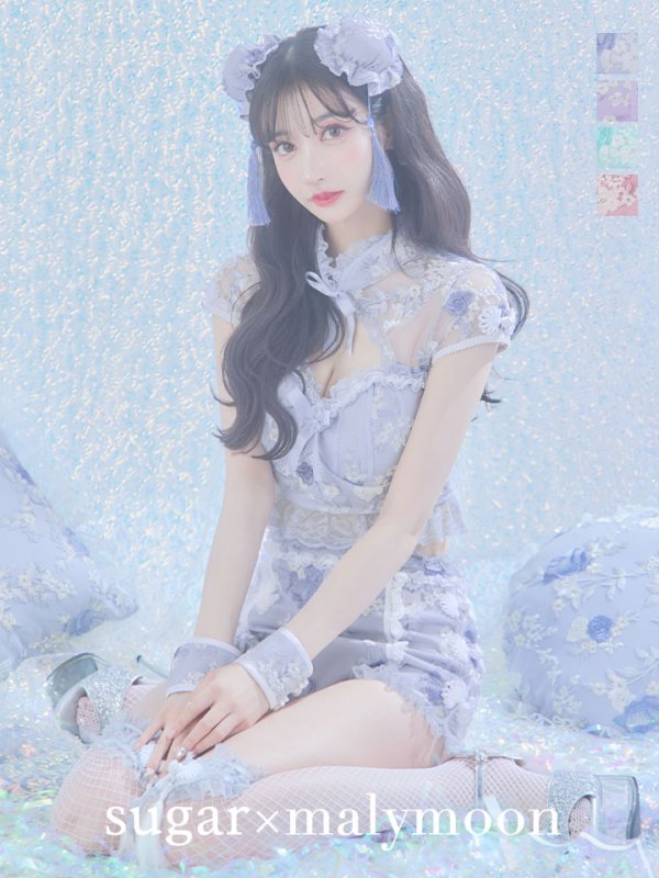 画像3: 【ハロウィン】【sugar nine×マリームーンコラボ】 マリームーンコラボセットアップチャイナ 【コスプレ5点セット】【XS-Mサイズ/4カラー】[OF04]