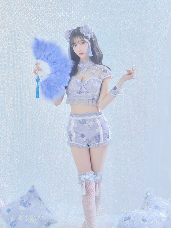 画像10: 【ハロウィン】【sugar nine×マリームーンコラボ】 マリームーンコラボセットアップチャイナ 【コスプレ5点セット】【XS-Mサイズ/4カラー】[OF04]