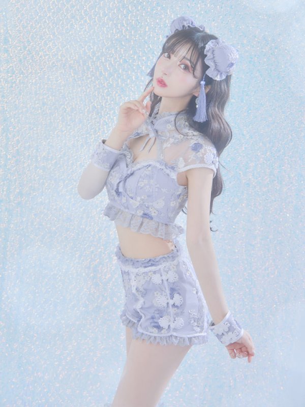 画像9: 【ハロウィン】【sugar nine×マリームーンコラボ】 マリームーンコラボセットアップチャイナ 【コスプレ5点セット】【XS-Mサイズ/4カラー】[OF04]