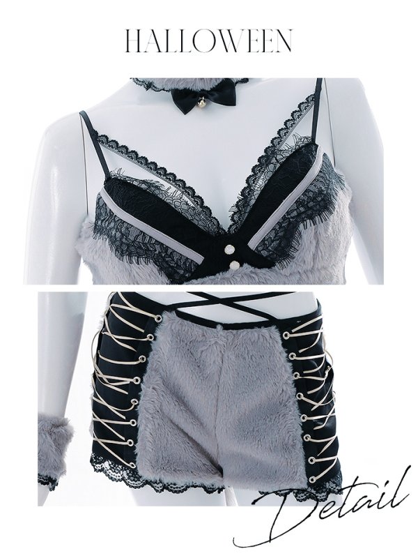 画像19: 【即日発送】【ハロウィン】【sugar nine×マリームーンコラボ】 オオカミセットアップ【コスプレ7点セット】【XS-Lサイズ/1カラー】[OF04]