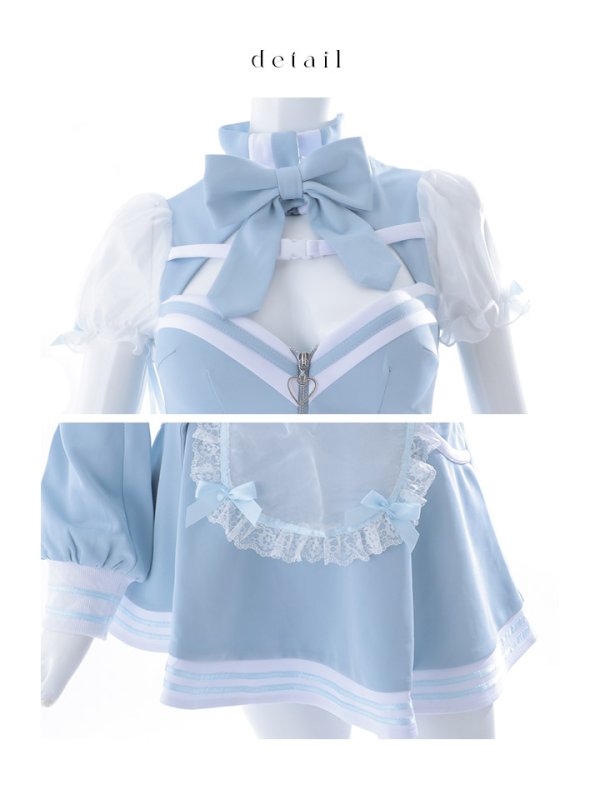 画像18: 【即日発送！】【sugar nine×マリームーンコラボ】 【ハロウィン】マリームーンコラボジャージメイド 【コスプレ8点セット】 【XS-Lサイズ/2カラー】[OF04]