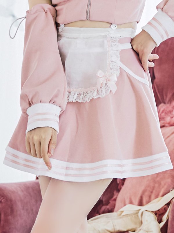 画像16: 【即日発送！】【sugar nine×マリームーンコラボ】 【ハロウィン】マリームーンコラボジャージメイド 【コスプレ8点セット】 【XS-Lサイズ/2カラー】[OF04]