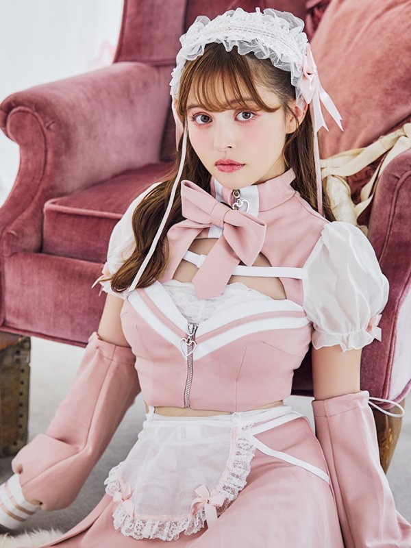 画像7: 【即日発送！】【sugar nine×マリームーンコラボ】 【ハロウィン】マリームーンコラボジャージメイド 【コスプレ8点セット】 【XS-Lサイズ/2カラー】[OF04]