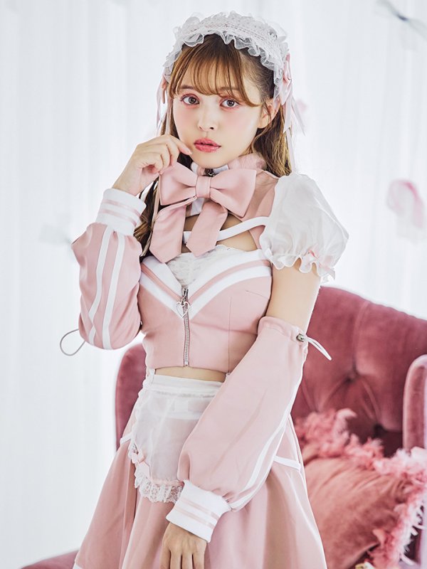 画像9: 【即日発送！】【sugar nine×マリームーンコラボ】 【ハロウィン】マリームーンコラボジャージメイド 【コスプレ8点セット】 【XS-Lサイズ/2カラー】[OF04]