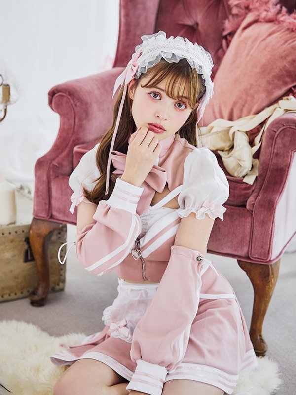 画像11: 【即日発送！】【sugar nine×マリームーンコラボ】 【ハロウィン】マリームーンコラボジャージメイド 【コスプレ8点セット】 【XS-Lサイズ/2カラー】[OF04]