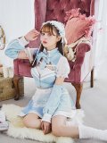 【即日発送！】【sugar nine×マリームーンコラボ】 【ハロウィン】マリームーンコラボジャージメイド 【コスプレ8点セット】 【XS-Lサイズ/2カラー】[YMT]